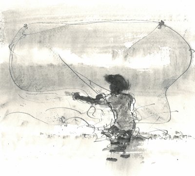 Fisherman, Sri Lanka, 2015 by Lincoln Seligman